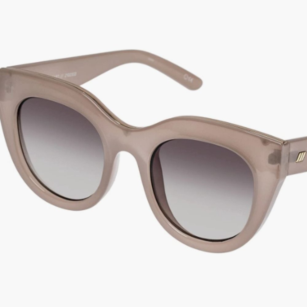 Le Specs Air Heart sunglasses in Oatmeal